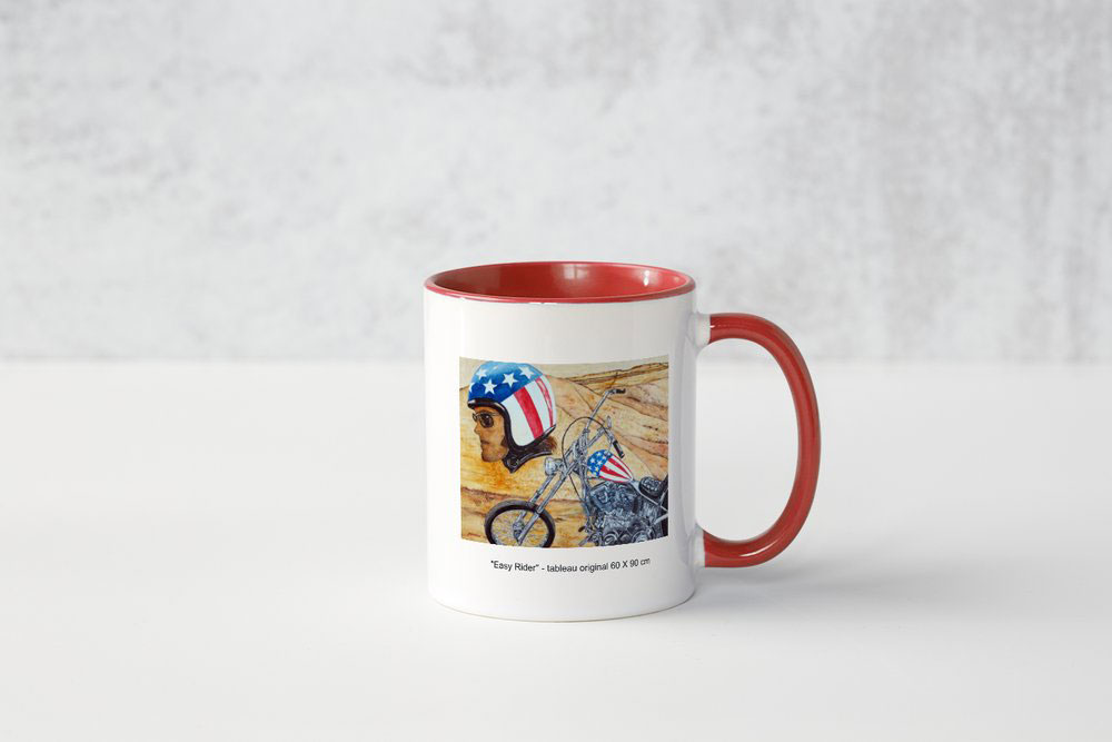 Mug « Moto Easy Rider », d’après tableau original