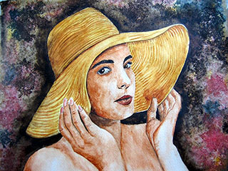 Demoiselle au chapeau