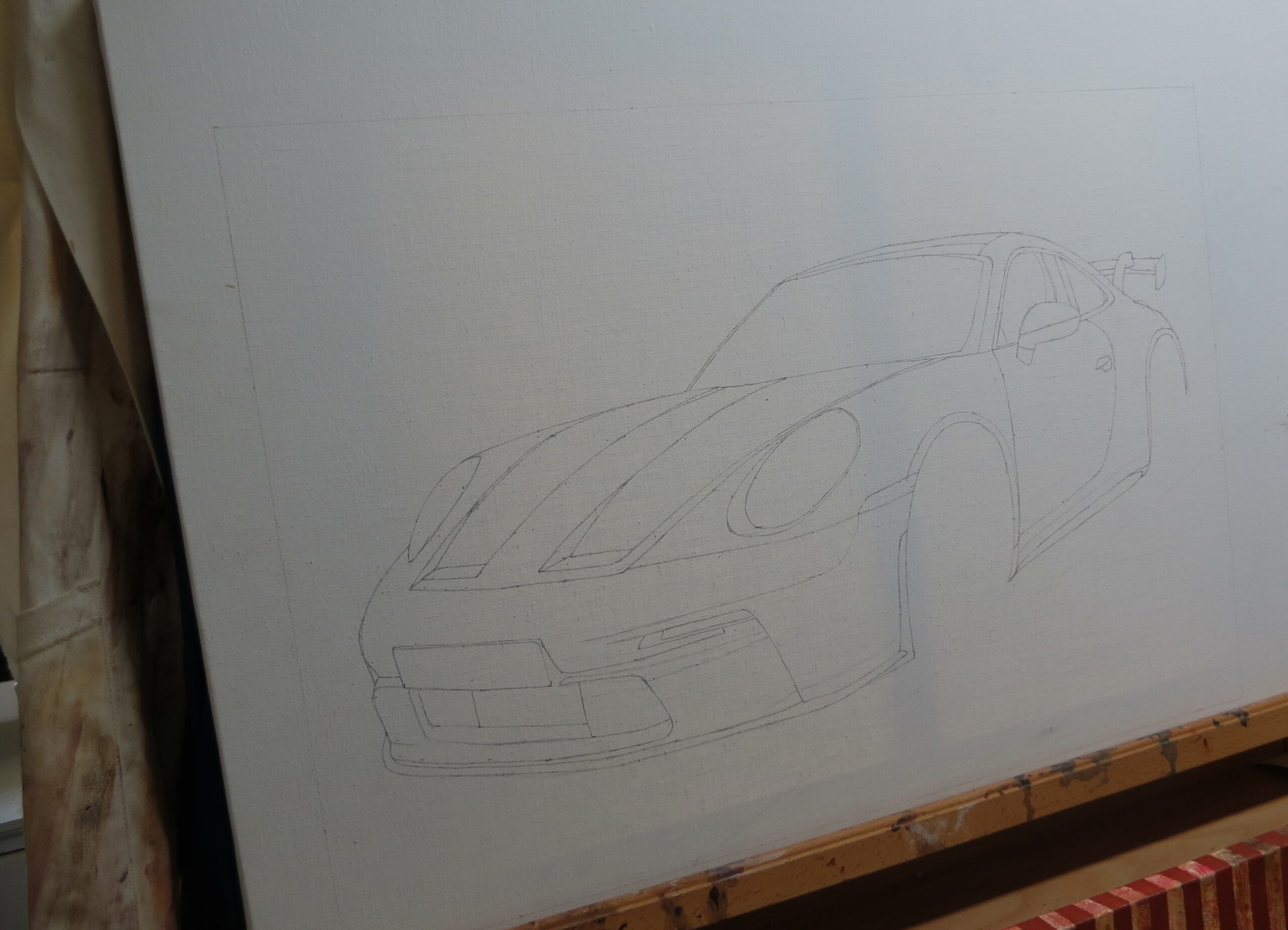 dessin PORSCHE GT3