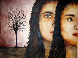 Écho double visage