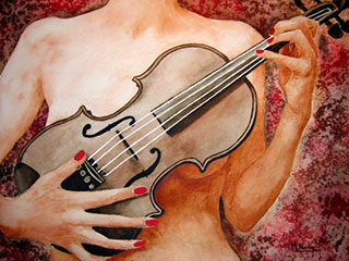 Femme au violon