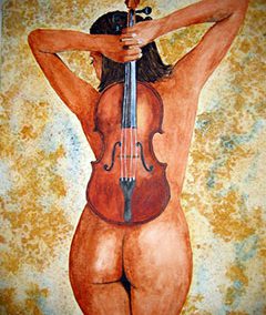 Jeune fille au violon