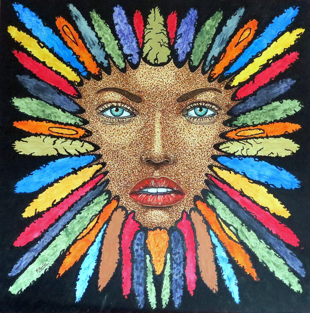 Multicolore face