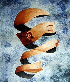 Spirale bleue